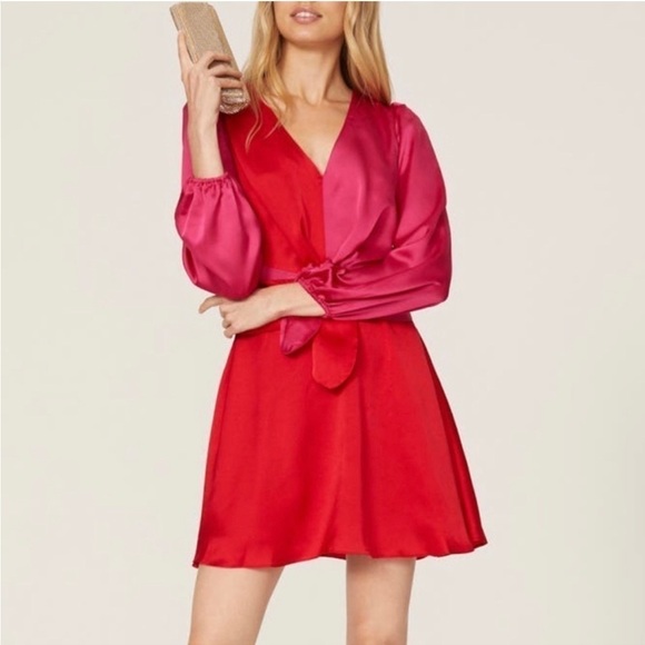MILLY Stella Satin Dress size 0 - Picture 1 of 12